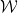 \mathcal{W}