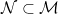 \mathcal{N} \subset \mathcal{M}