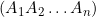 (A_1A_2 \ldots A_n)